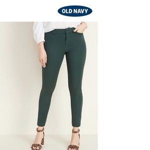 Old Navy Skinny Ankle Dress Pants Forest Green